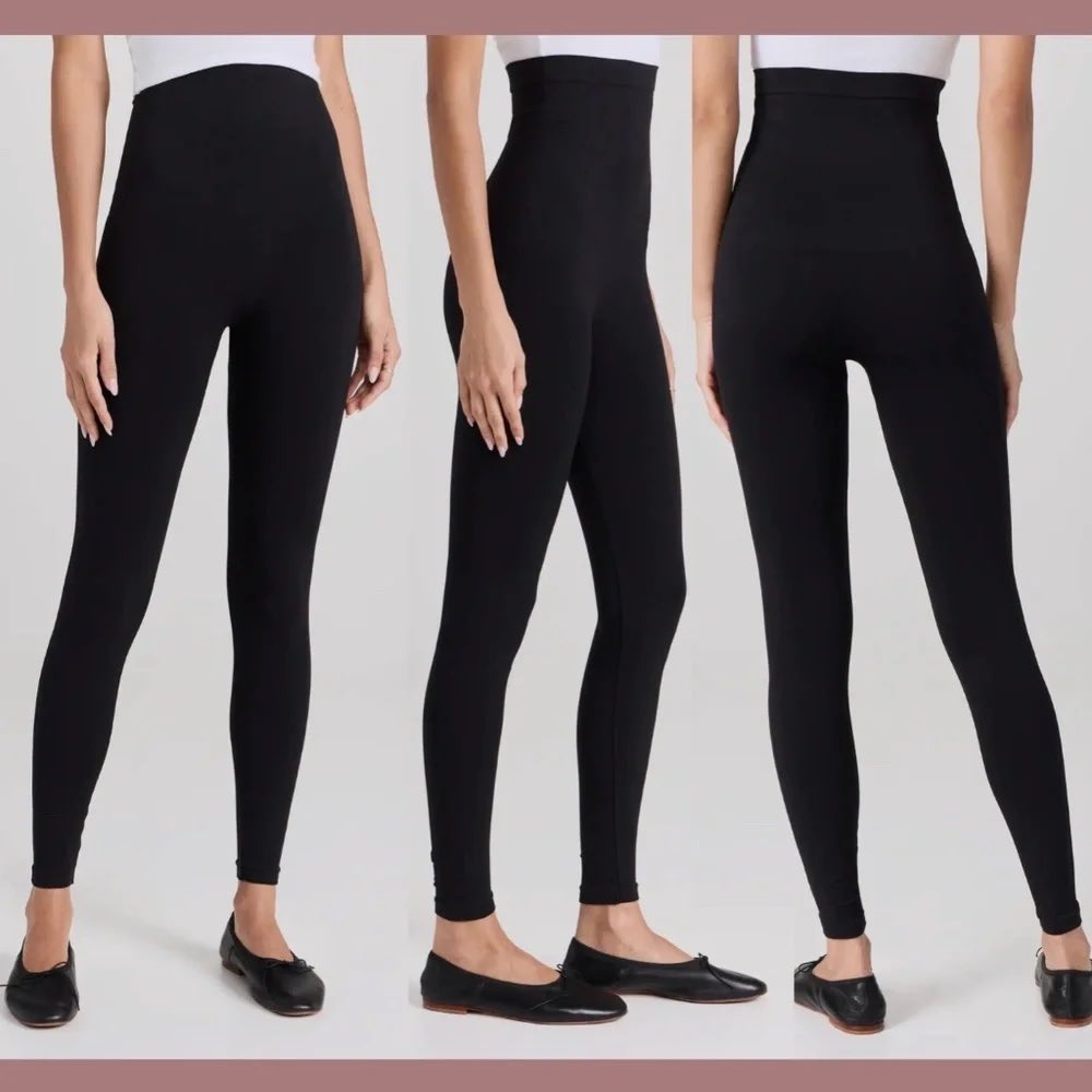 NWT Spanx Look At Me Now High Waisted Seamless Leggings Black Medium 20133R